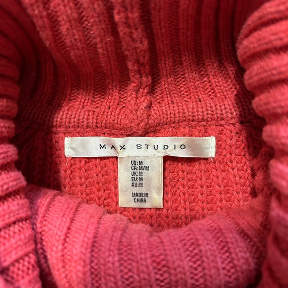 Max Studio Wide Cowl Neck Sweater Sz M - Picture 4 of 4